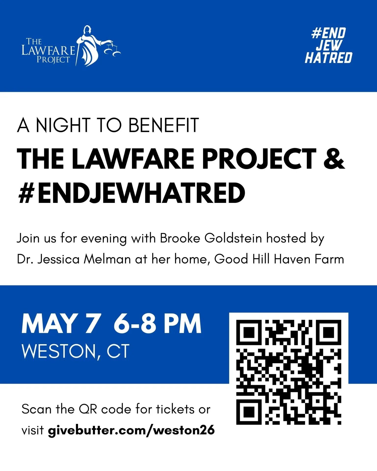 Los Angeles 2026 Benefit Please Join The Lawfare Project for a Reception to #EndJewHatred with Brooke Goldstein