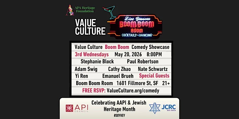 Official AAPI & Jewish Heritage Month Comedy Showcase