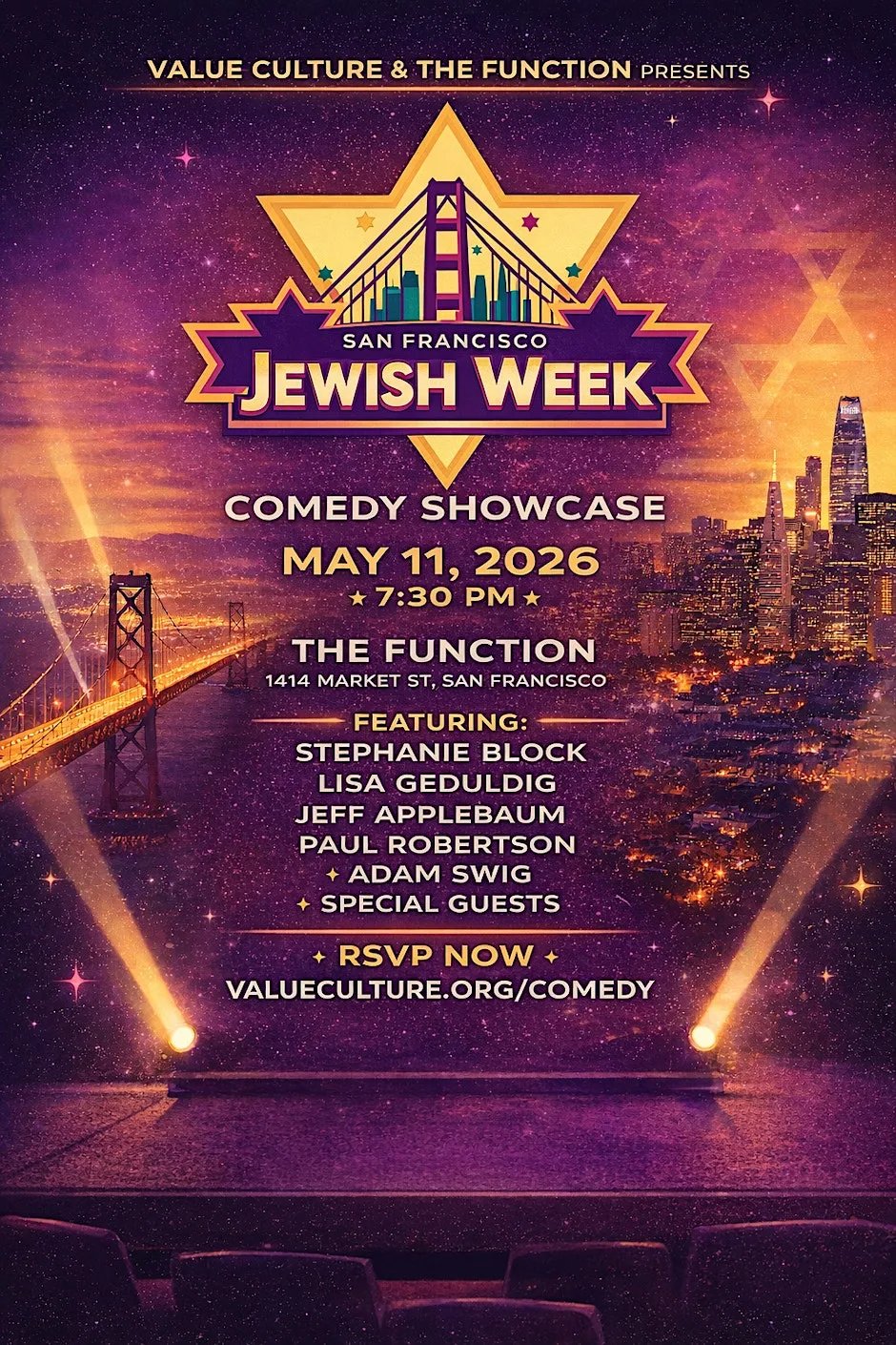 San Francisco Jewish Week Comedy Showcase at The Function