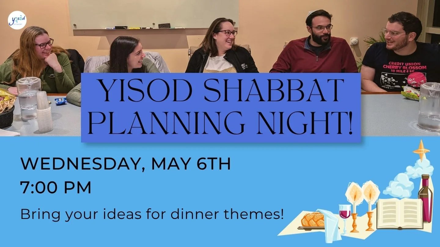 Yisod Shabbat Planning Night